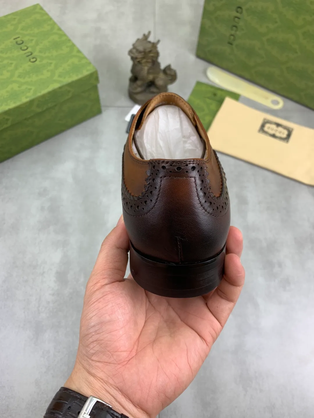Men's men's shoes 💰P640 [New style] Water dyed cowhide 💰💎💎💎 [Gucci] GUCCI high-end men's formal business leather shoes, original order 1:1! Original imported high-end open-edge beaded calfskin, original metal buckle, imported first-layer cowhide lining for feet. Original high-end outsole, men's shoe size: 39-44 (45 customized) black and brown colors available